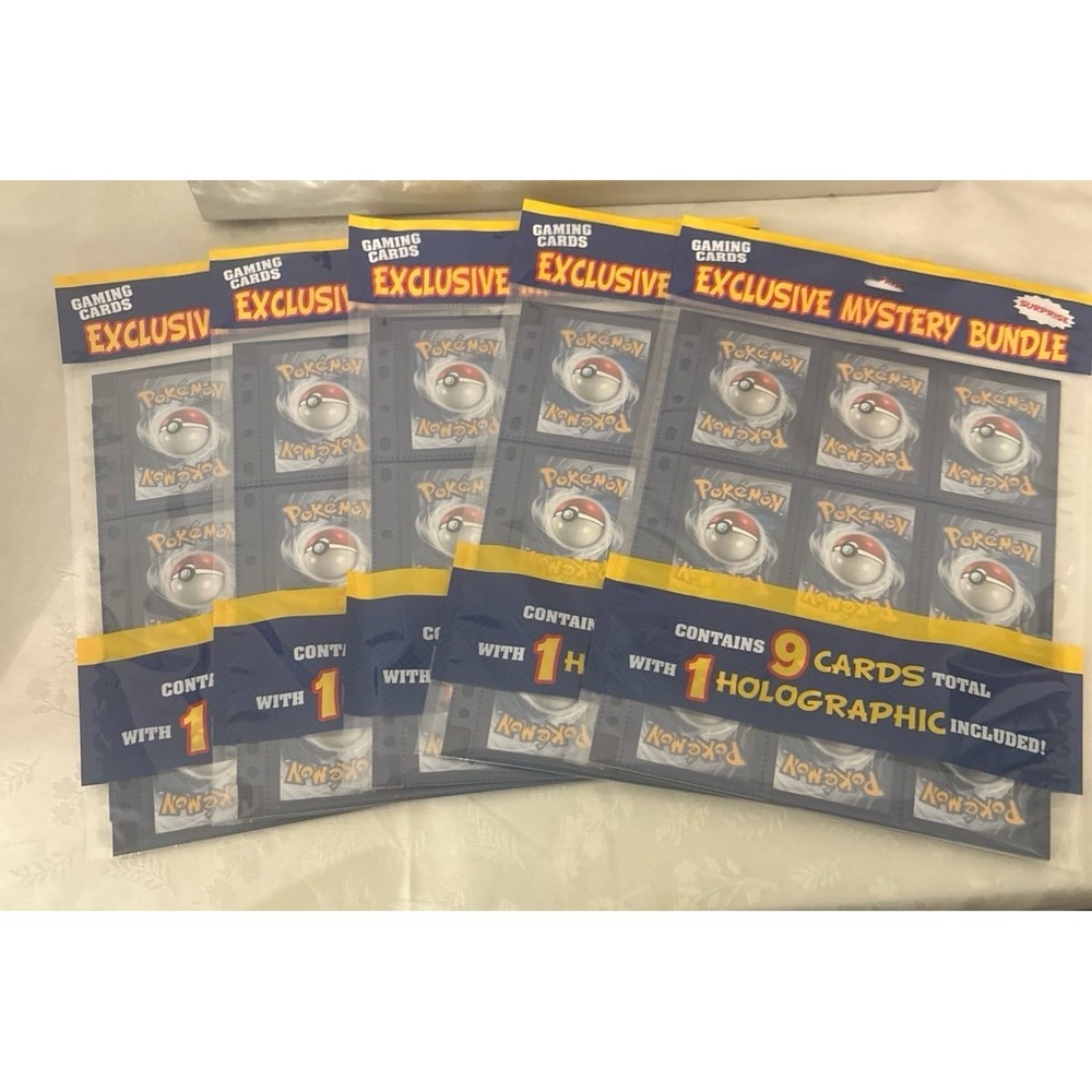 Pokemon Exclusive Mystery Bundle Trading Cards 5 sets